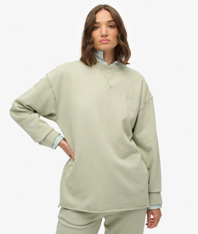 Superdry Studios Sweatshirt met Ronde Hals Green