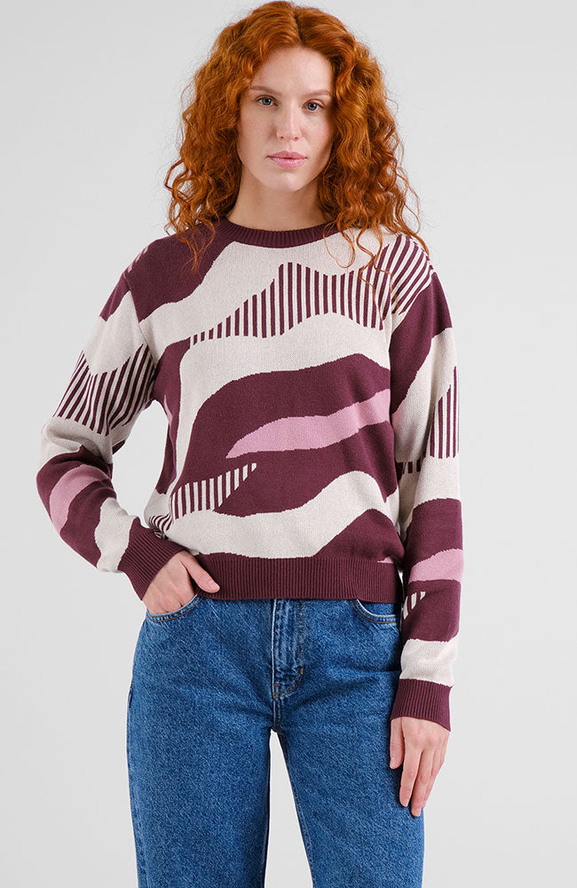 Dedicated Damen vegan Pullover Arendal FlieÃŸend Abstrakt