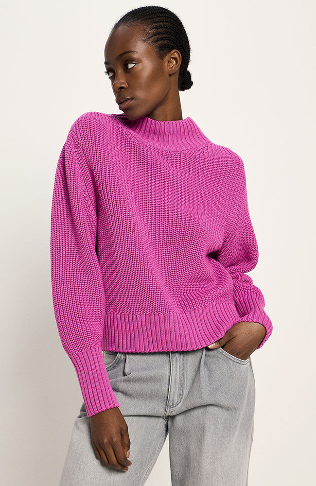 LANIUS Damen vegan Strickpullover Rosa