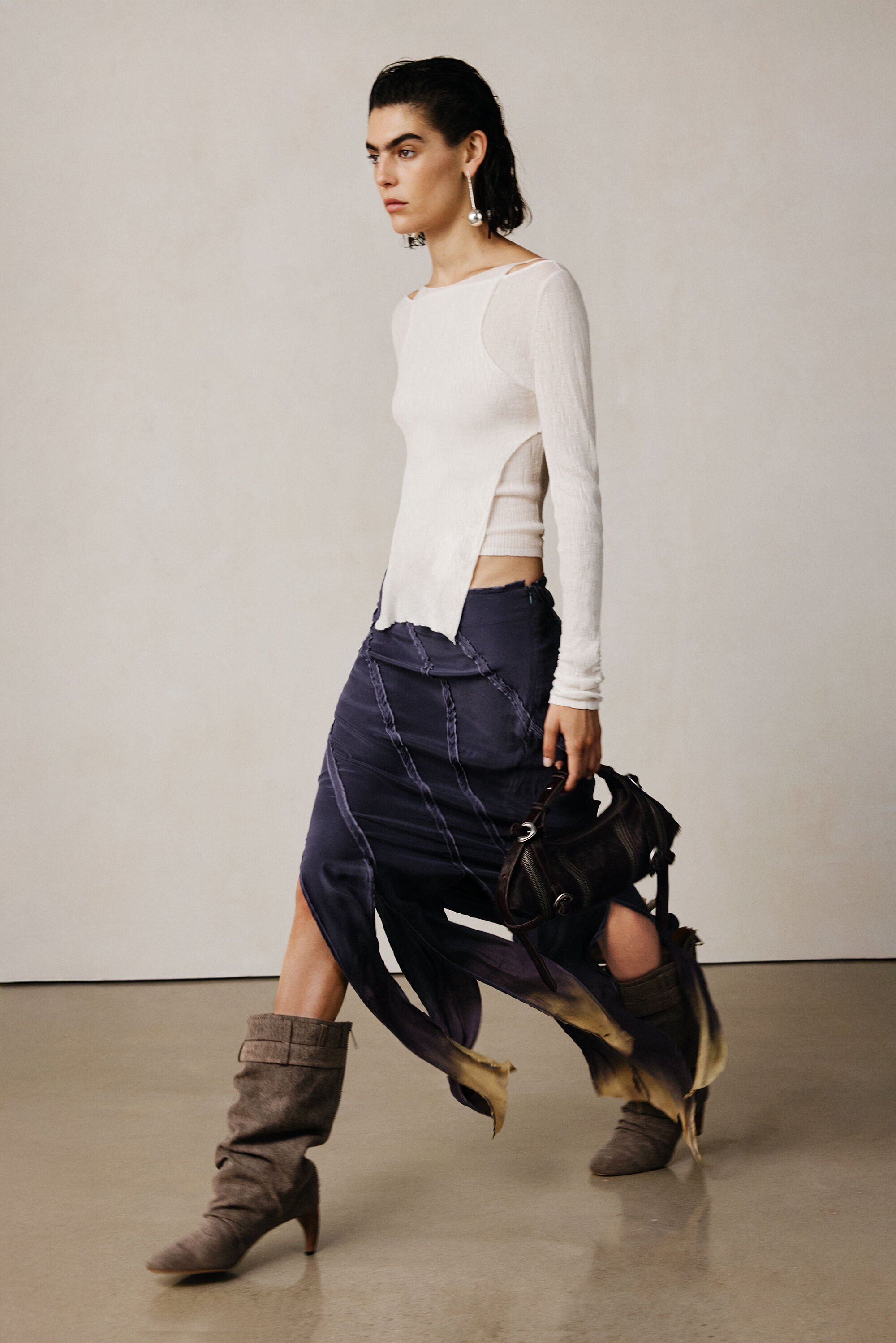 Desigual Studio rok met snitten - BLUE