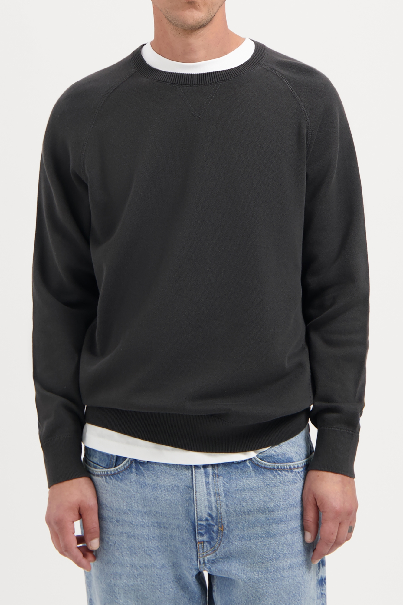 Kuyichi Herren vegan Strickpullover Noel Woodland Grau