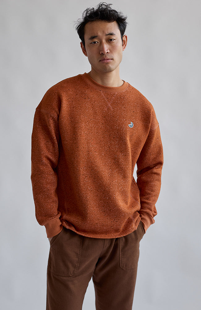 TWOTHIRDS Herren vegan Pullover Dundrum Umber Orange