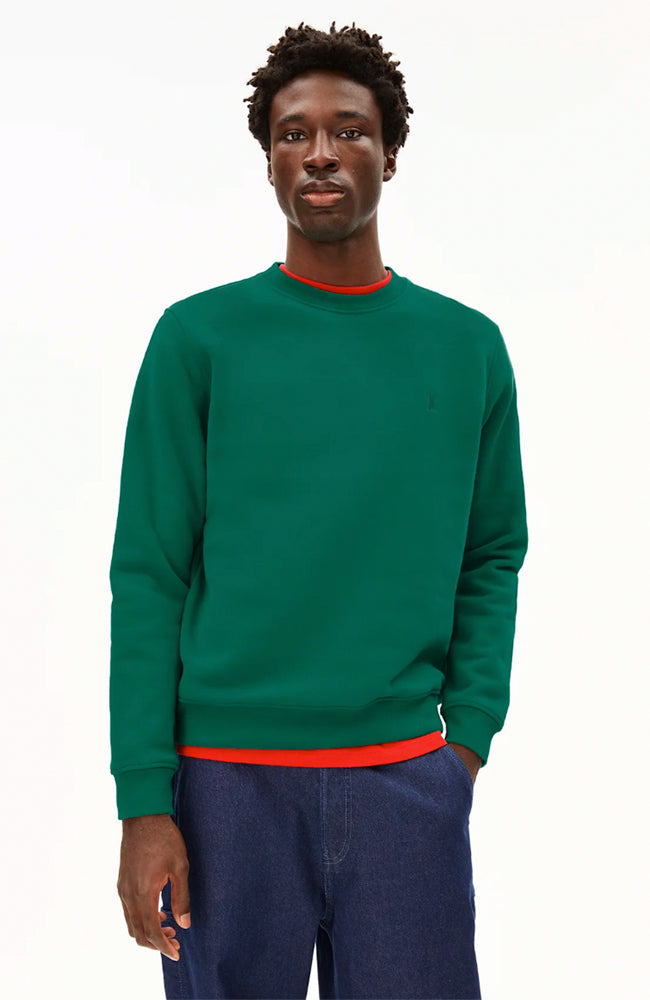 ARMEDANGELS Herren vegan Sweatshirt Baaro SmaragdgrÃ¼n