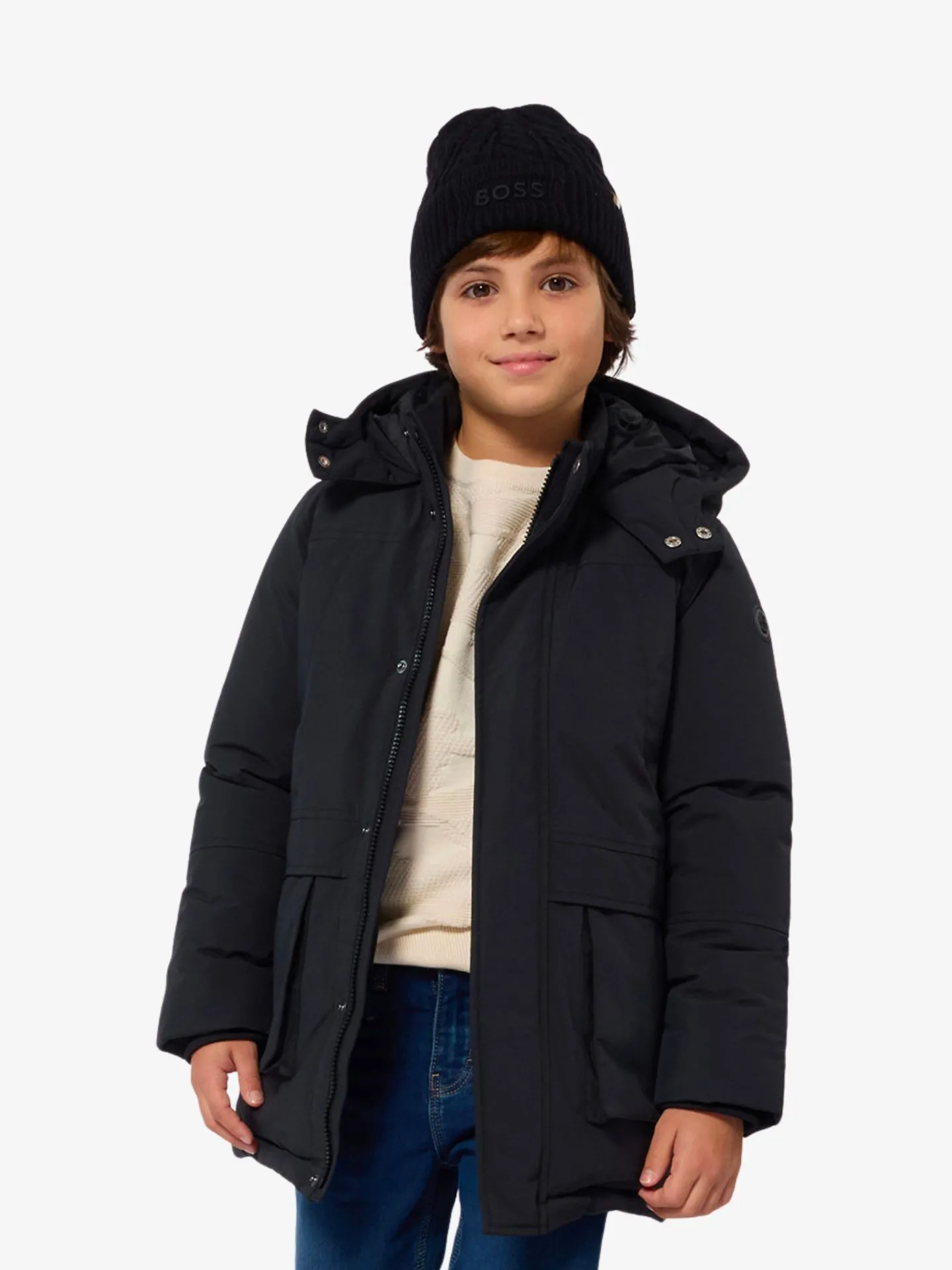 Hugo Boss Junior Jongens winterjas