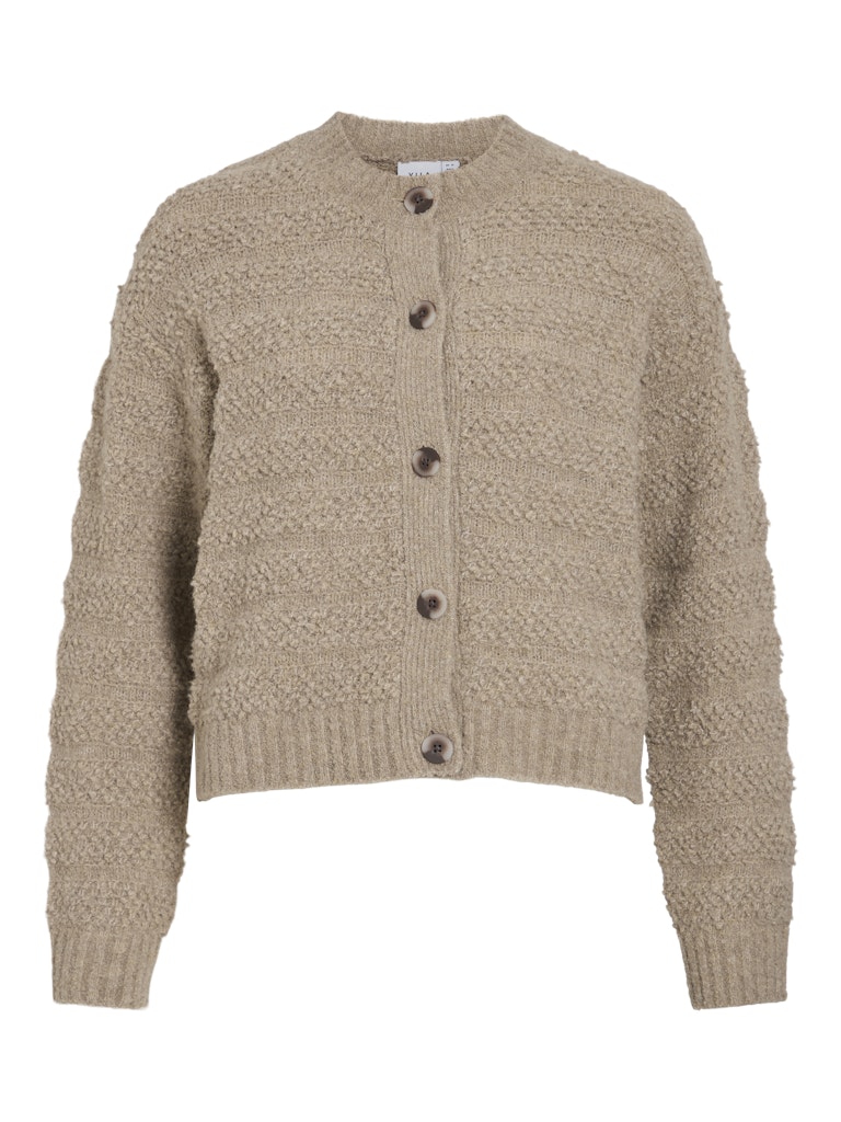 Vila vitillia o-neck l/s knit cardigan 14108896 natural melange
