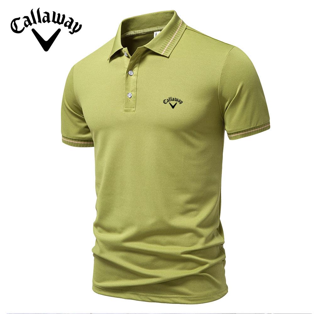Callaway 2025 Zomer Nieuw Sport Casual Golf Geborduurd Revers T-shirt Vochtafvoerend en Zweetafvoerend Poloshirt L