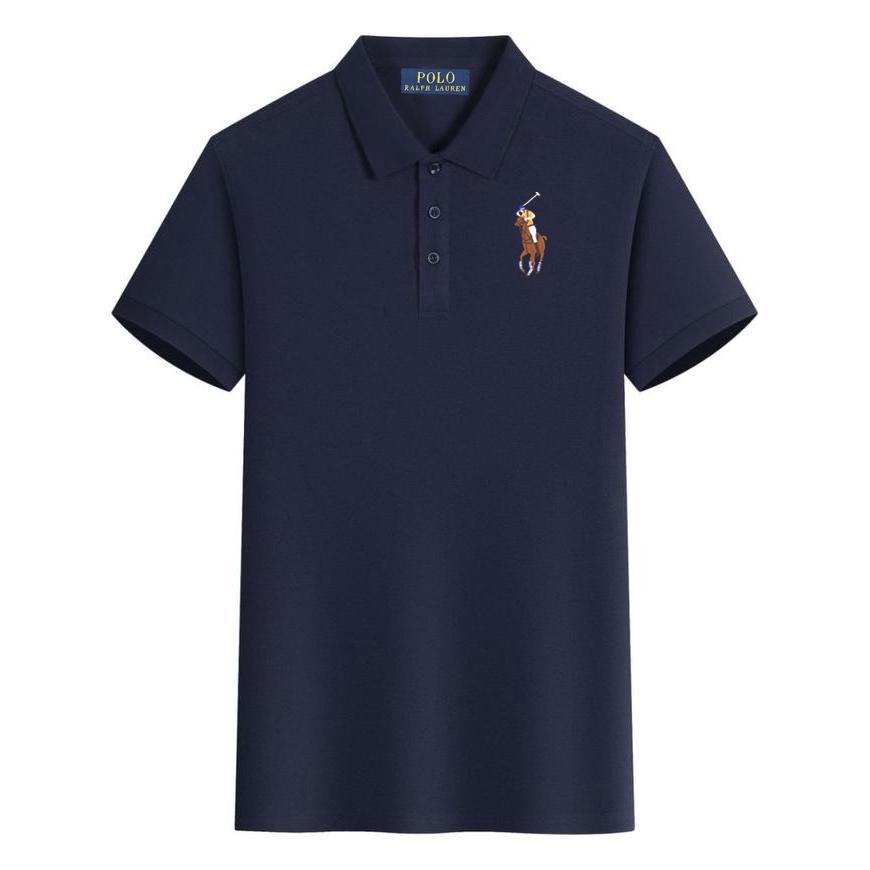 Polo Ralph Lauren Zomer Nieuwe Pony Geborduurde Casual Sportkraag Poloshirt, Zweet Afvoerend en Vochtabsorberend Puur katoen poloshirt XXL