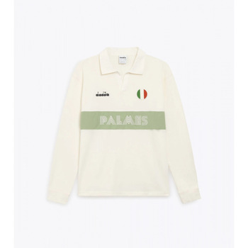 Diadora Polo Shirt Lange Mouw  502.182428 POLO LS LEGACY-BIANCO NEVE
