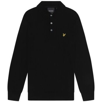 Lyle & Scott Trui Lyle & Scott KN2313V FOOTBALL COLLAR-Z865 JET BLACK