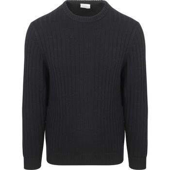 Profuomo Sweater  Pullover Rib Wol Blend Navy