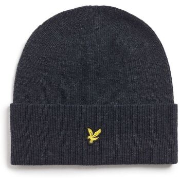 Lyle & Scott Muts Lyle & Scott HE2314A LAMBSWOOL BLEND RIBBED-Z56 DARK NAVY MARL