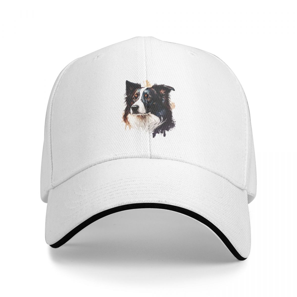 91420583MAC2LMT340 Border collie hond Cap Baseball Cap zonnehoed Dames hoeden Unisex's