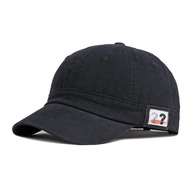 ONIHUA Effen kleur baseball cap heren dames outdoor zonnebrandcrème cap zwart