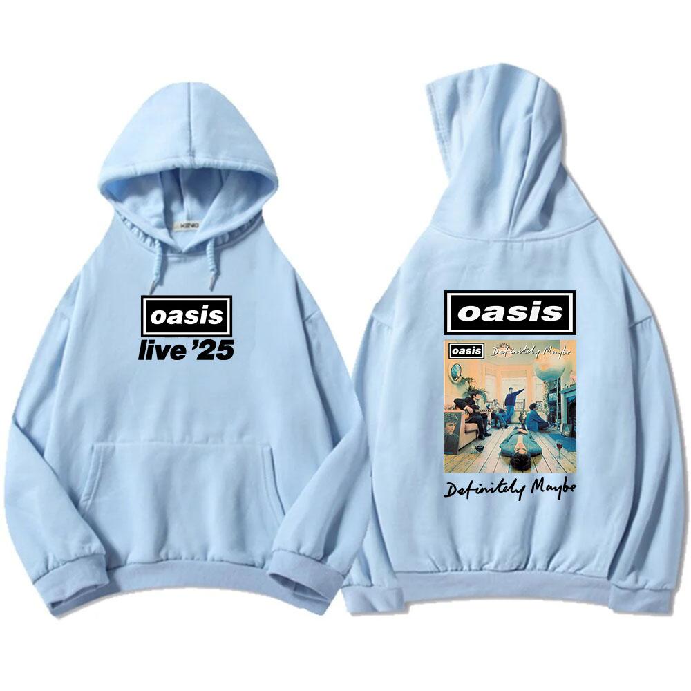 Planet clothing wholesale Definitely Maybe Grafische Hoodies Oasis-s Band Live'25 Grafische Sweatshirts Zware Mentale Mode Heren Sudadera Streetwear Unisex Casual Top XL