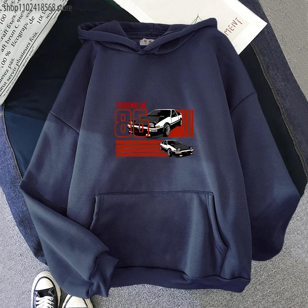 Enter Boutique Sports Clothing Collection INITIAL D Hoodies Men SET JDM Trueno Levin AE86 Hachi Roku Sweatshirt Manga Anime Pullover Japanese Tops M