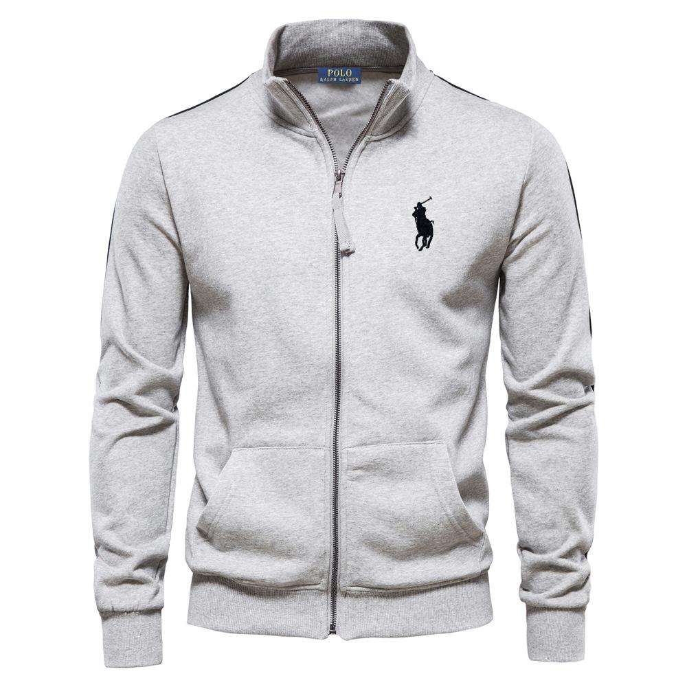 Polo Ralph Lauren Embroidered Autumn and Winter New Men's Long Sleeved Hooded Sweatshirt Trend Versatile Fleece Warm Sweatshirt L
