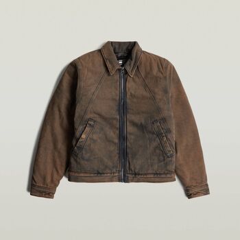 G-Star Raw Windjack  D27687 D436 A-LINE PADDED COACH JKT-H476 WORN IN PECAN BROWN