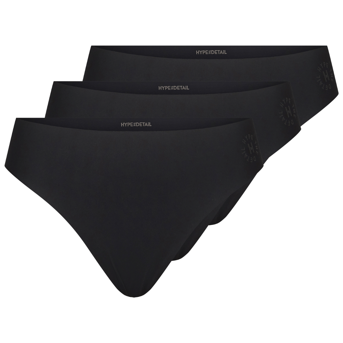 Hype The Detail 3 pack tai slip, zwart