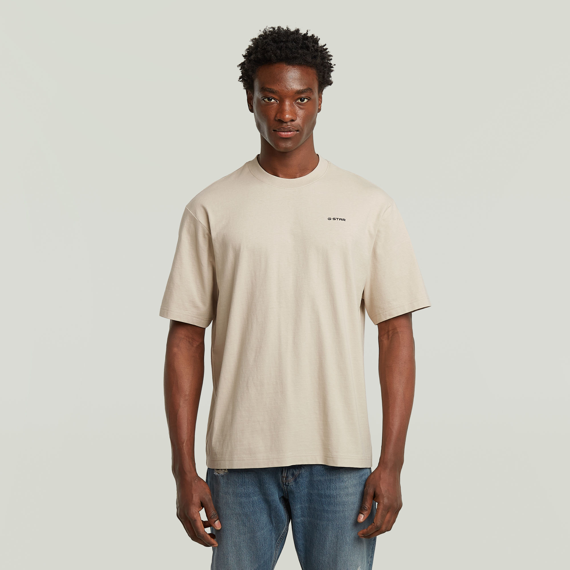 G-Star RAW Boxy Base T-Shirt - Beige - Heren