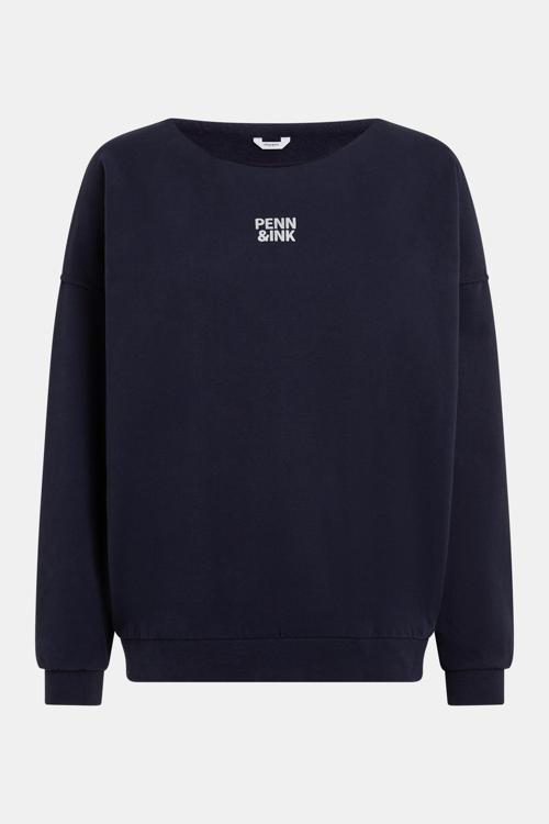 Penn & Ink N.Y PENN&INK Sweater W25F1703 | Dark Blue