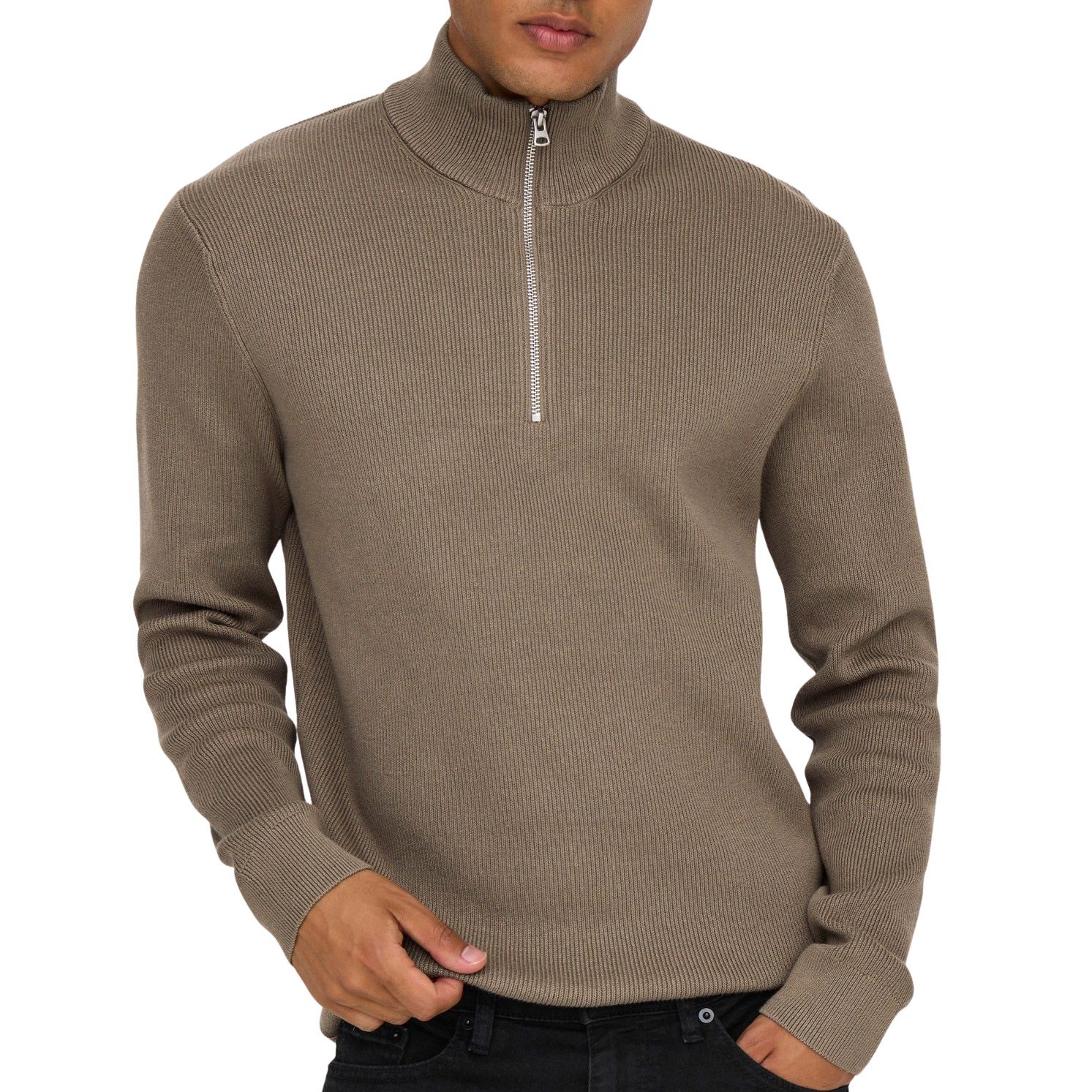 Only &ons Phil Half Zip Trui Heren