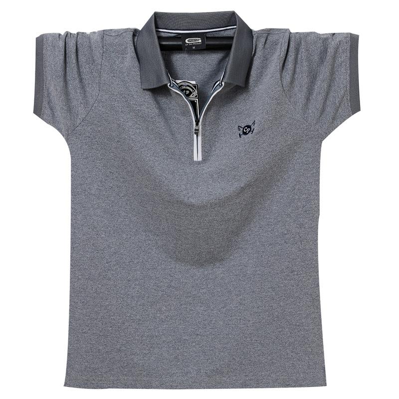 Phoca largha Nieuwe zomer heren geborduurde poloshirts losse grote maten ademend absorberen zweet casual zakelijk poloshirt 6XL
