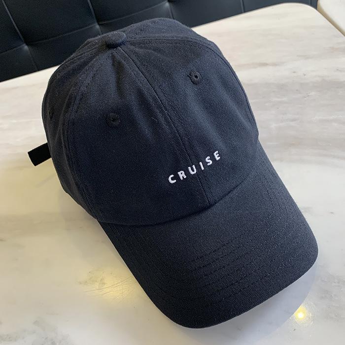 Tie Baseball Caps Dames Caps Zonnehoeden Katoenen Caps Letters Geborduurde Caps Reis Caps Sport Caps Studenten Caps Casual Caps CRUISE Heren Caps zwart