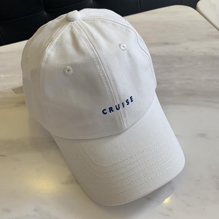Tie Baseball Caps Dames Caps Zonnehoeden Katoenen Caps Letters Geborduurde Caps Reis Caps Sport Caps Studenten Caps Casual Caps CRUISE Heren Caps wit