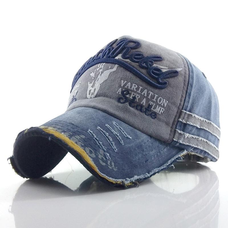 Hi Cap Pet met klep gemaakt van oude stierenkop baseballpet gewassen hoed zonnehoed heren en dames nieuwe baseballpet zonbeschermingspet