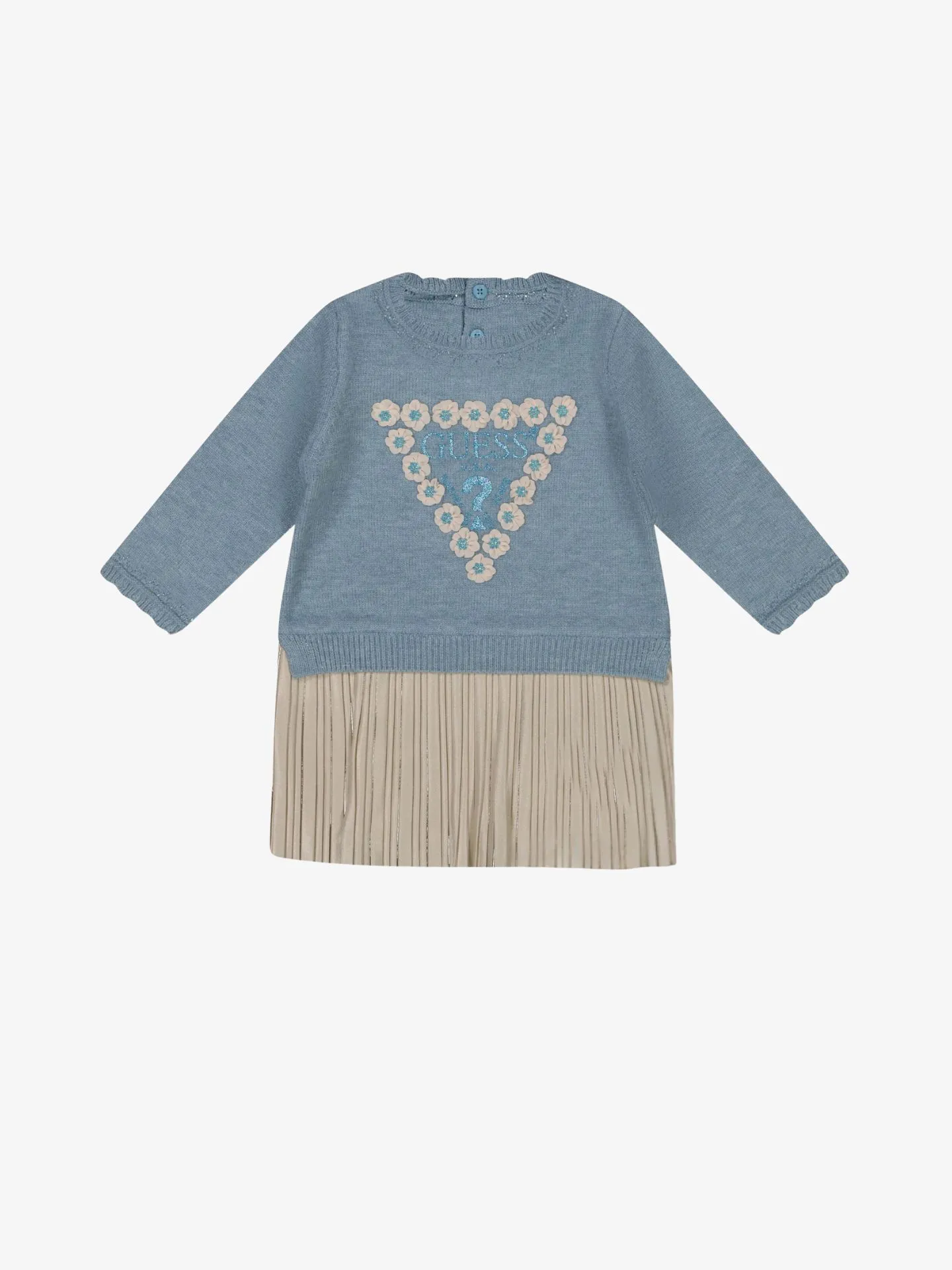 Guess Meisjes baby jurk blue light melange