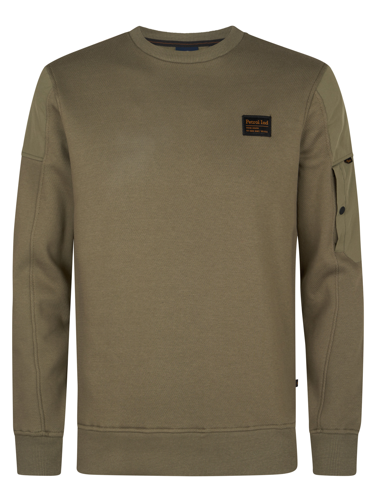 Petrol Industries men sweater round neck m-3050-swr322 6174 mossy