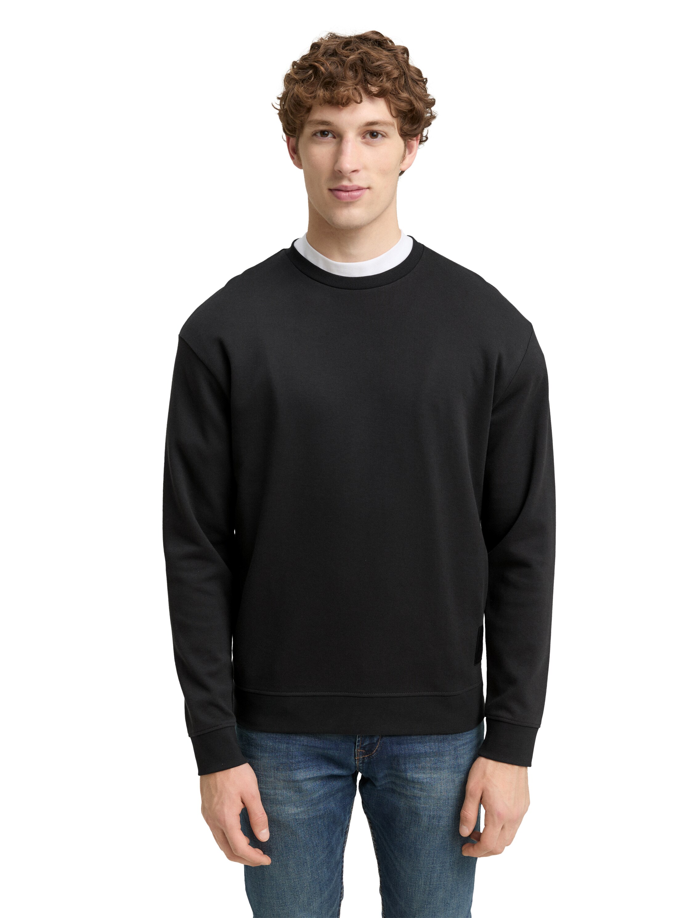 Tom Tailor Structured crewneck sweatshirt