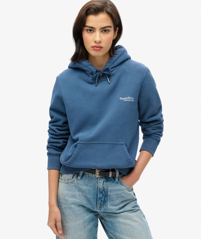 Superdry Essential Logo Hoodie Donkerblauw