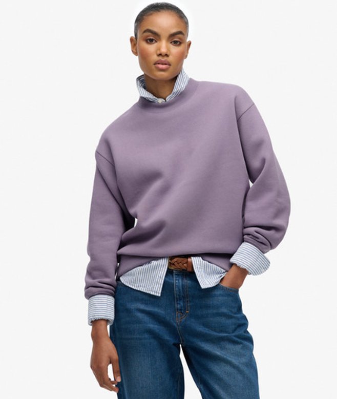 Superdry Essential Logo Sweatshirt Purple