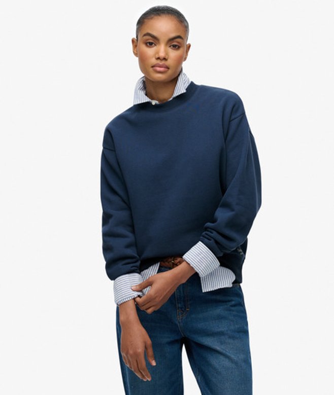 Superdry Essential Logo Sweatshirt Dark Blue