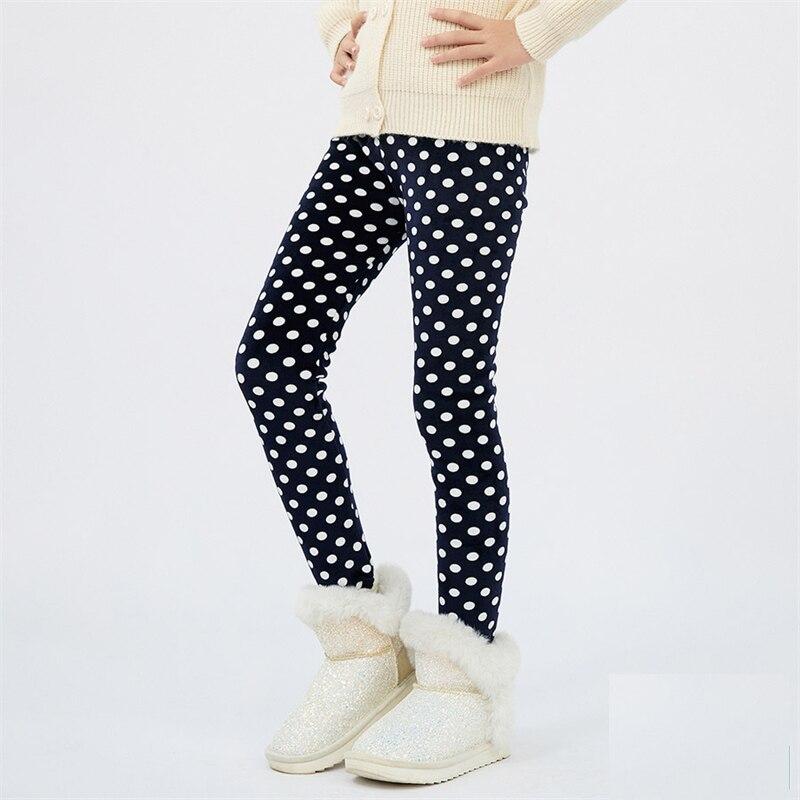 Topzeros Meisjesbroeken Herfst Winter Kinderbroeken Leggings Dikker Fluwelen Sterrenprint Kinderbroeken Babymeisje Warm houden Legging 160