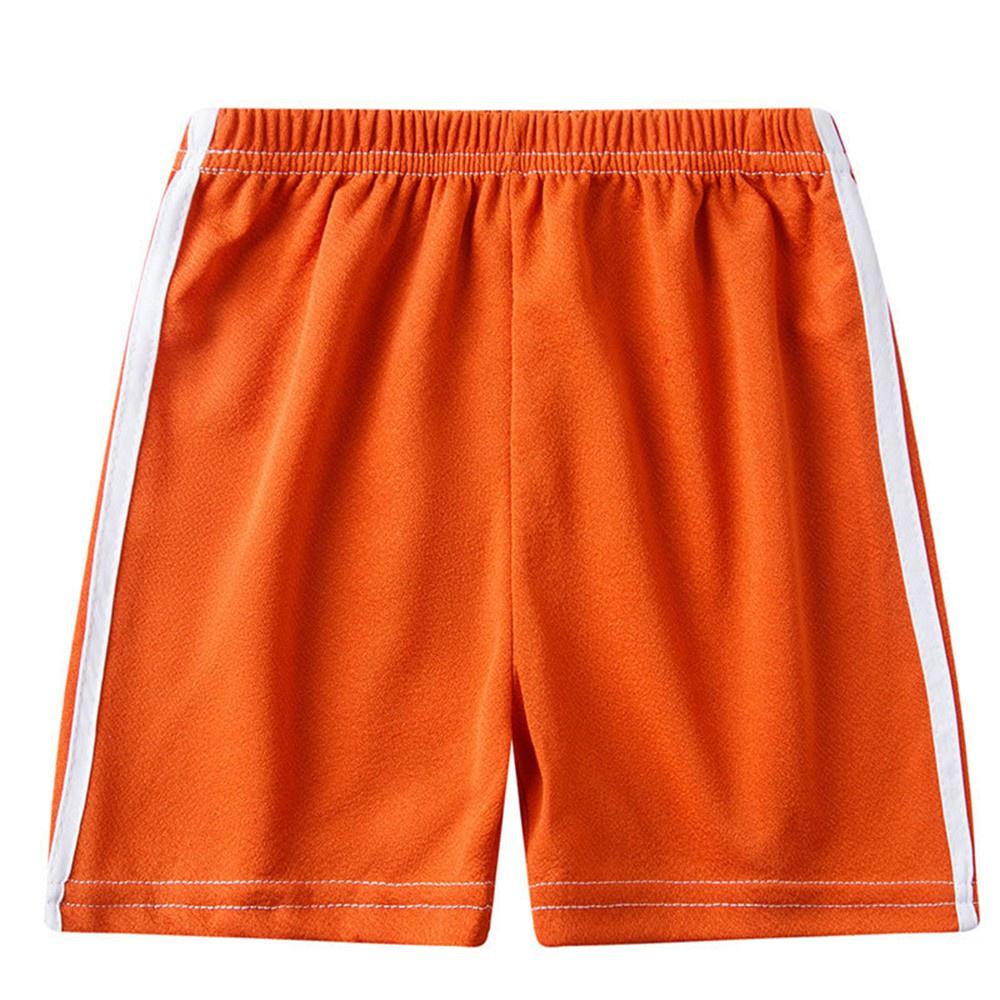 Freshfree Elastische taille shorts kinderen kinderen witte zijstreep broek meisjes jongens zomer losse broek 100