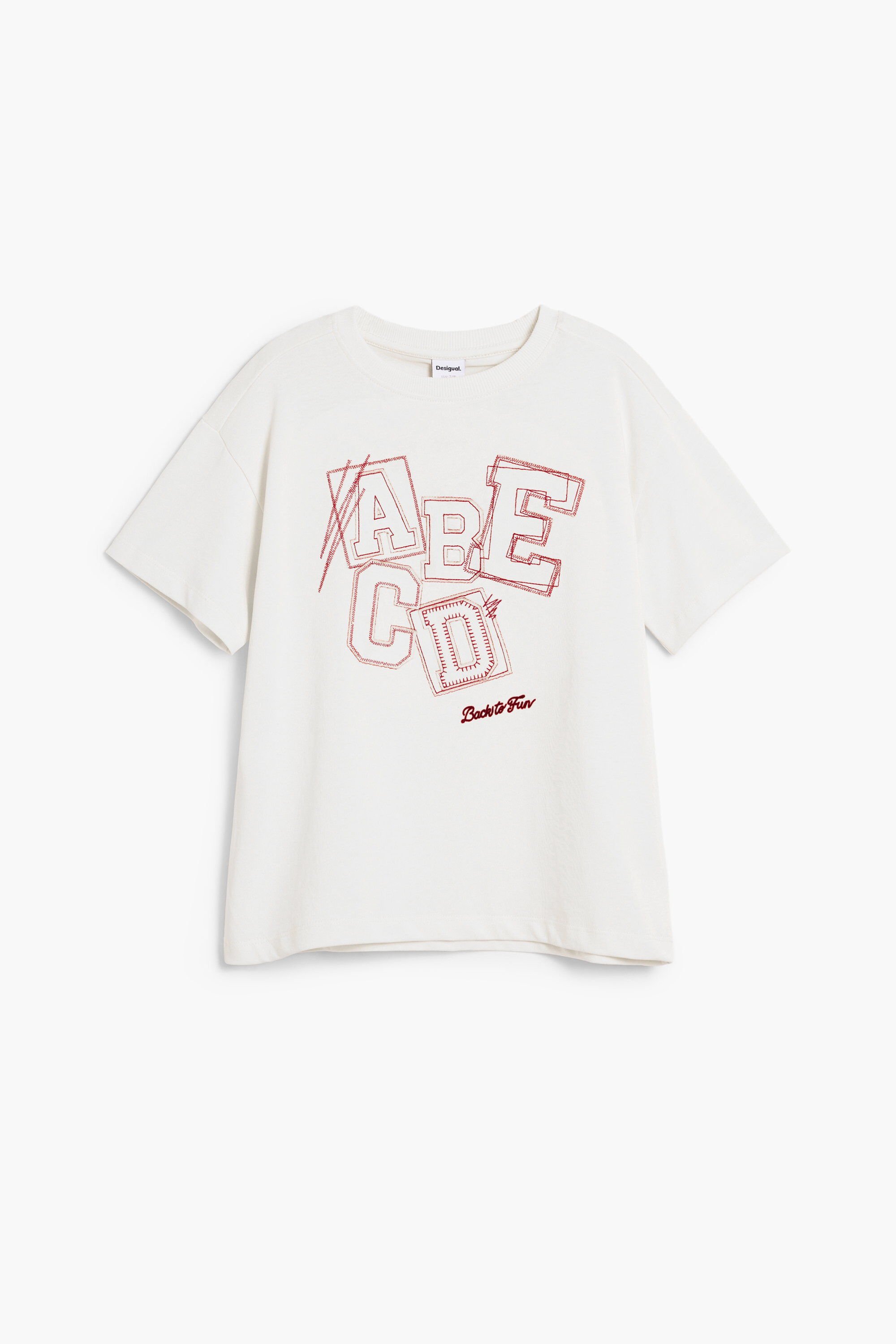 Desigual WIT GEBREID T-SHIRT - WHITE