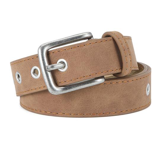 Joybox Vrouwenriem Matte textuur Effen kleur Gespriem met meerdere gaten Verstelbare lengte Kunstleren tailleband