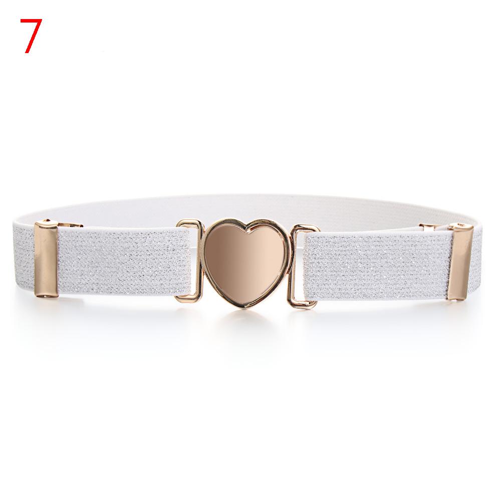 Uouangxue Elastische Kinder Hart Riem Stretch Meisjes Elastische Riemen Taille Riem Jurken 7