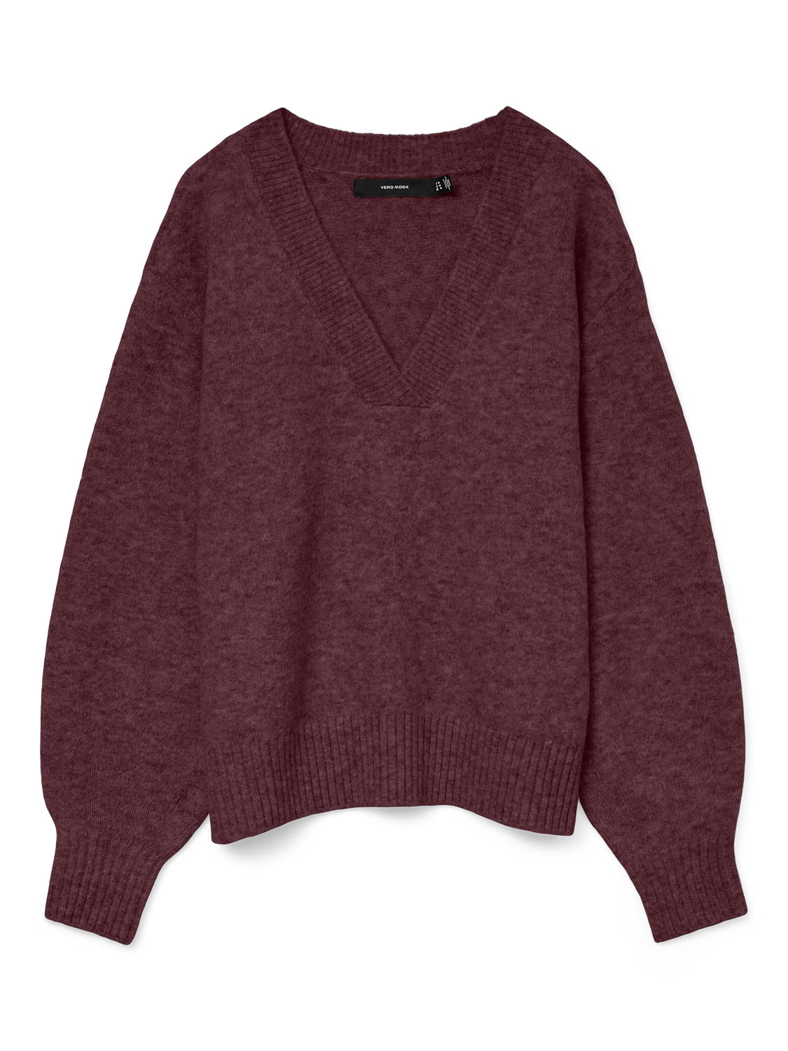 Vero moda Vmboom Ls V-neck Pullover Noos