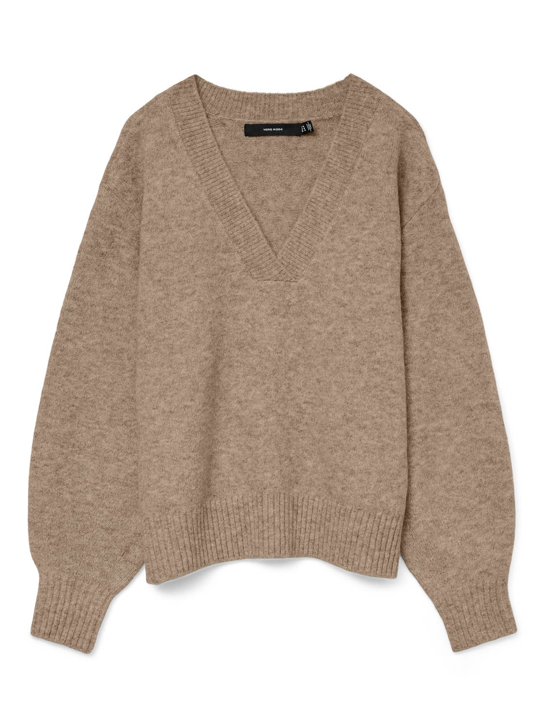 Vero moda Vmboom Ls V-neck Pullover Noos