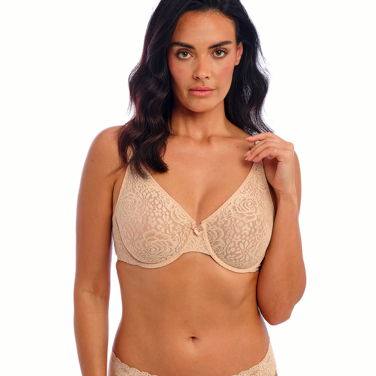 Wacoal Halo Lace BH met beugel, nude