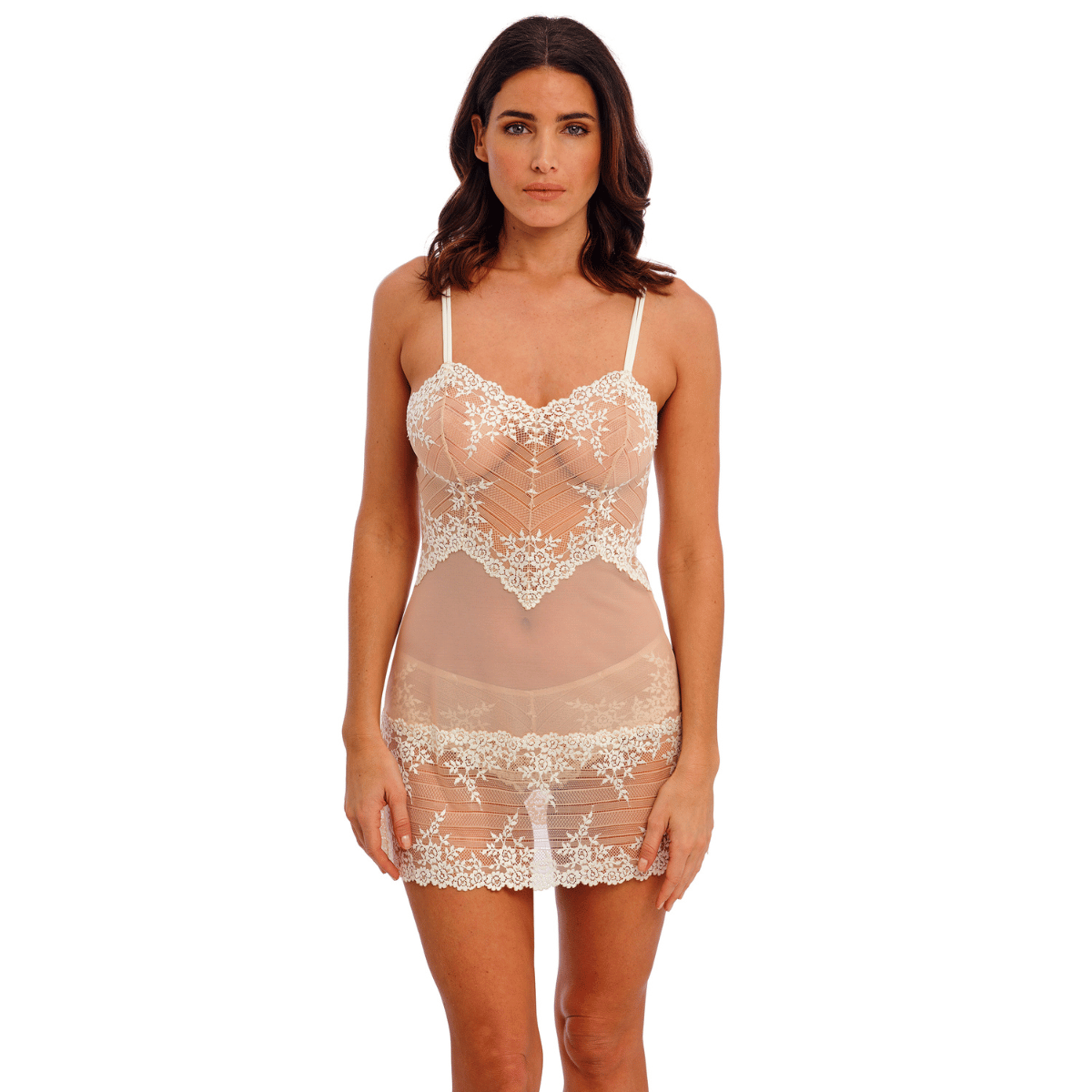 Wacoal Embrace Lace nachtjapon, nude
