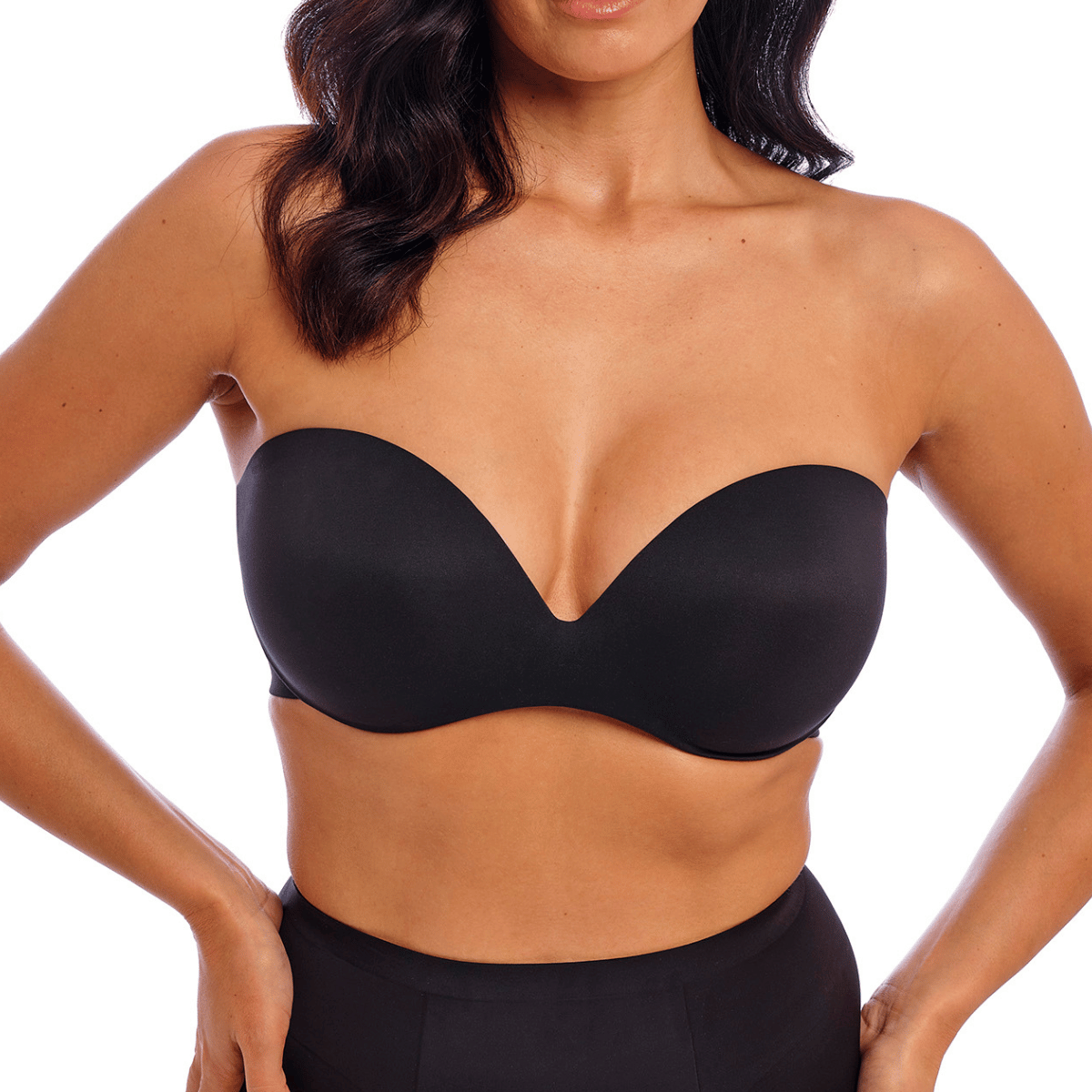Wacoal Ines geheim strapless BH, zwart