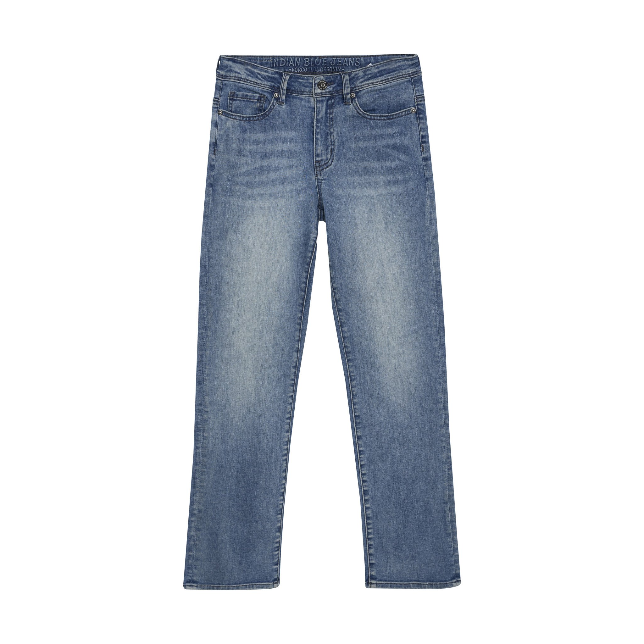 Indian Blue Jeans Winter jeansbroek jongens - blauw - wide straight fit
