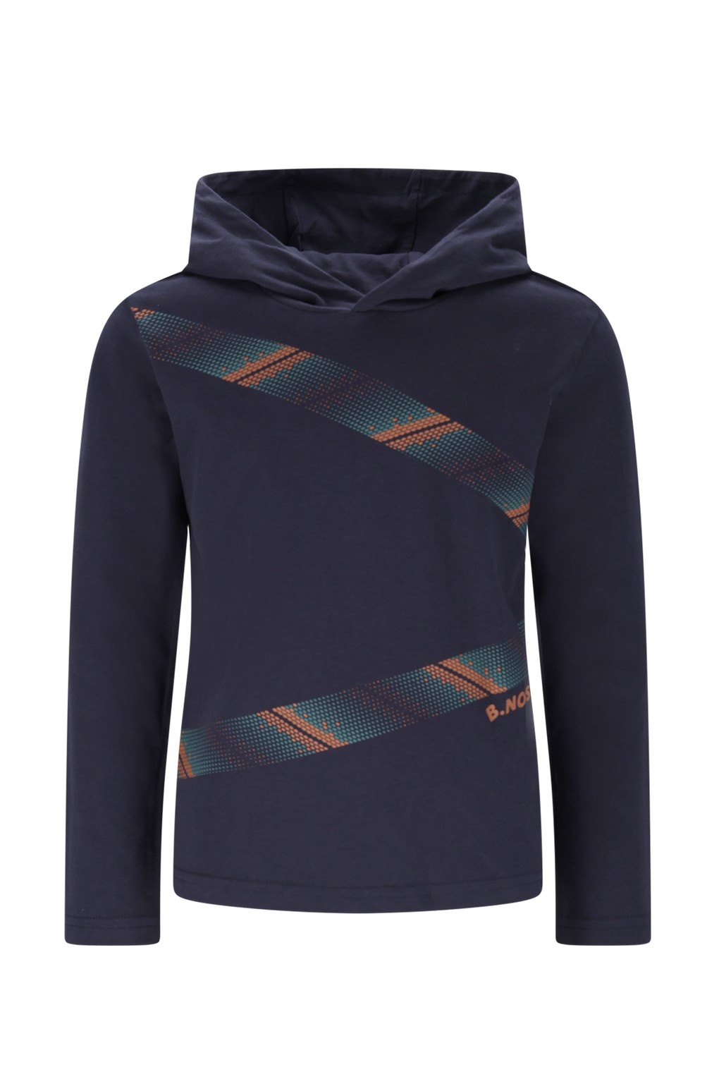 B.Nosy winter t-shirt jongens - navy blauw - Ted - capuchon/longsleeve