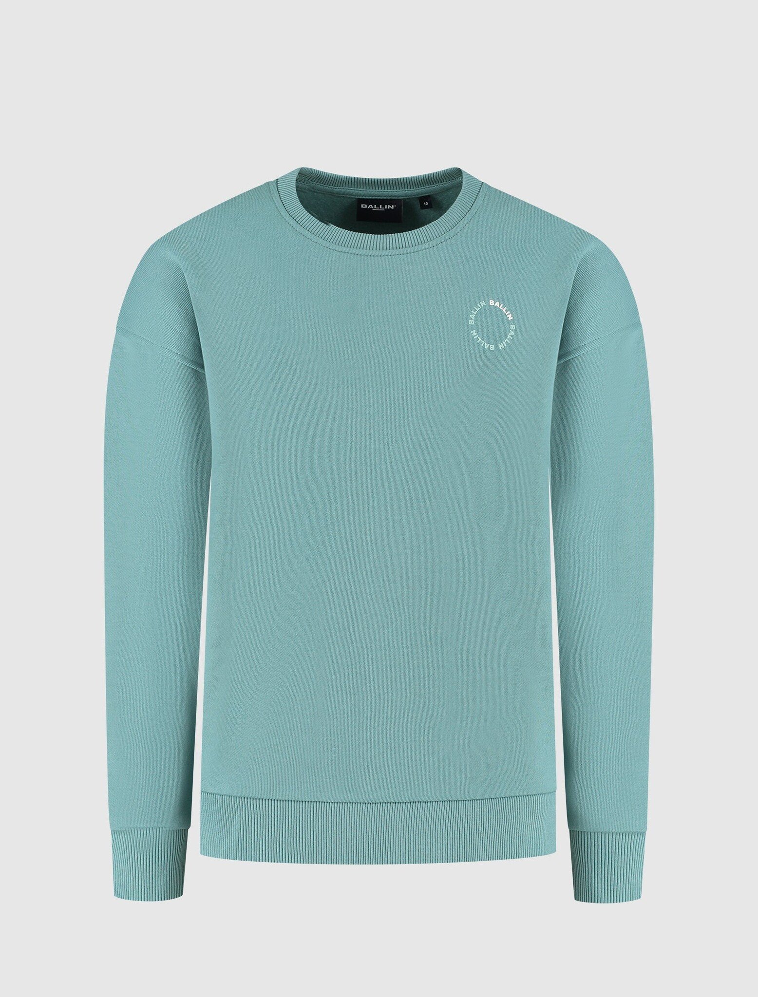 Ballin winter sweater jongens - groen - cirkel logo