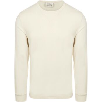 Scotch & Soda Sweater Scotch & Soda Longsleeve Waffle T-Shirt Ecru