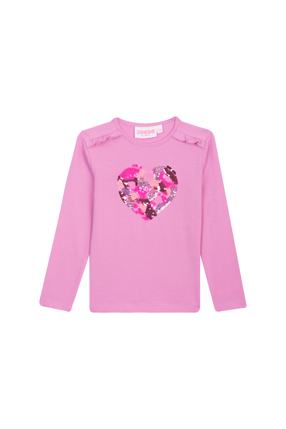 Someone winter t-shirt meisjes - roze - longsleeve - Fauve